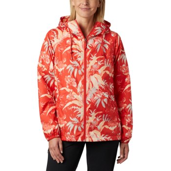 Columbia Side Hill Printed Windbreaker, Chamarras Naranjas Para Mujer | 196420-VRZ